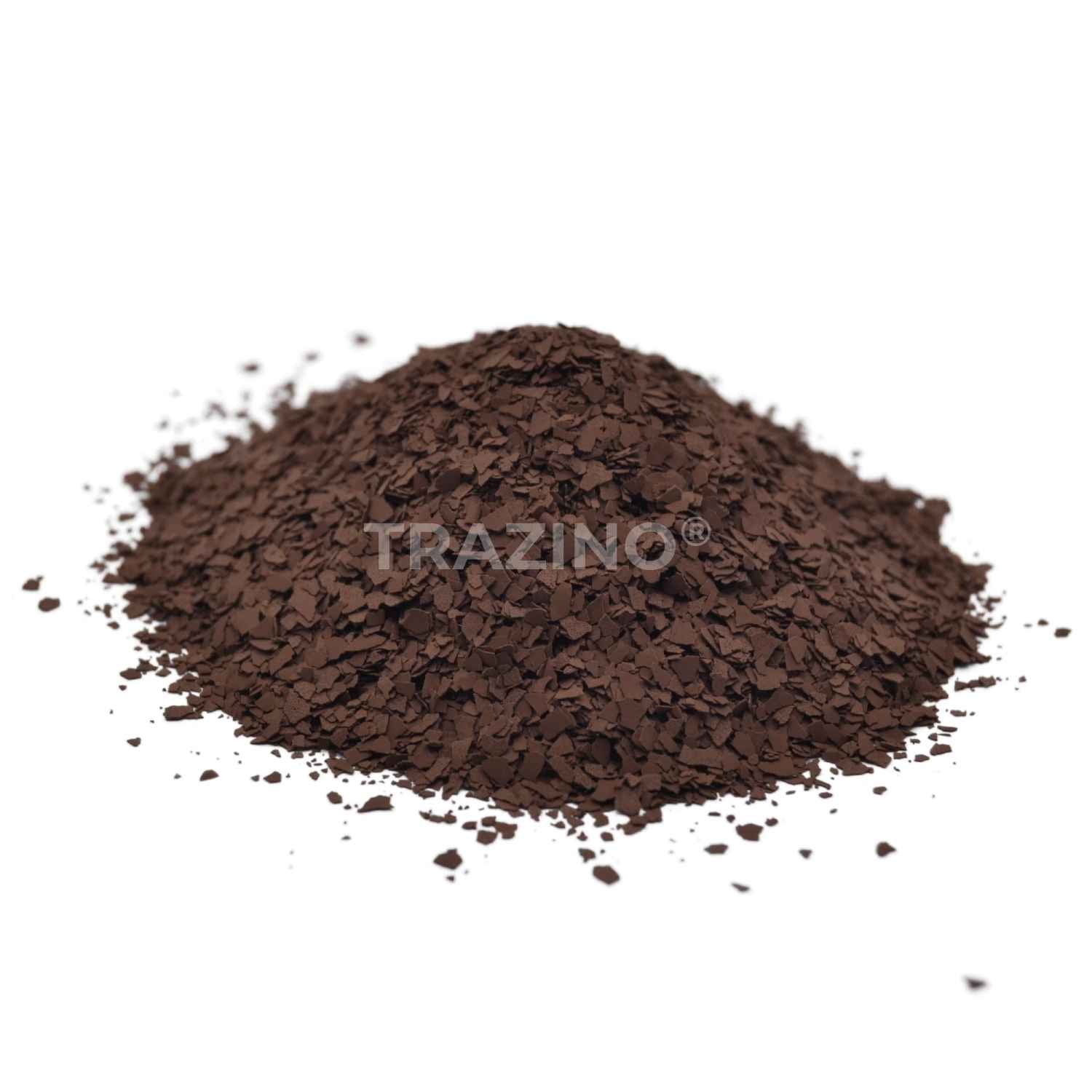 Trazino® Farbchips in Dunkelbraun zum Einstreuen für Beschichtungen Trazino® Farbchips in Dunkelbraun zum Einstreuen für Beschichtungen